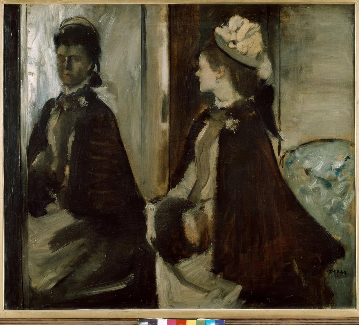 Madame Jeantaud en el espejo de Edgar Degas
