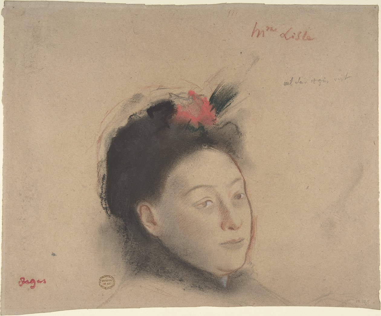 Señora Lisle de Edgar Degas