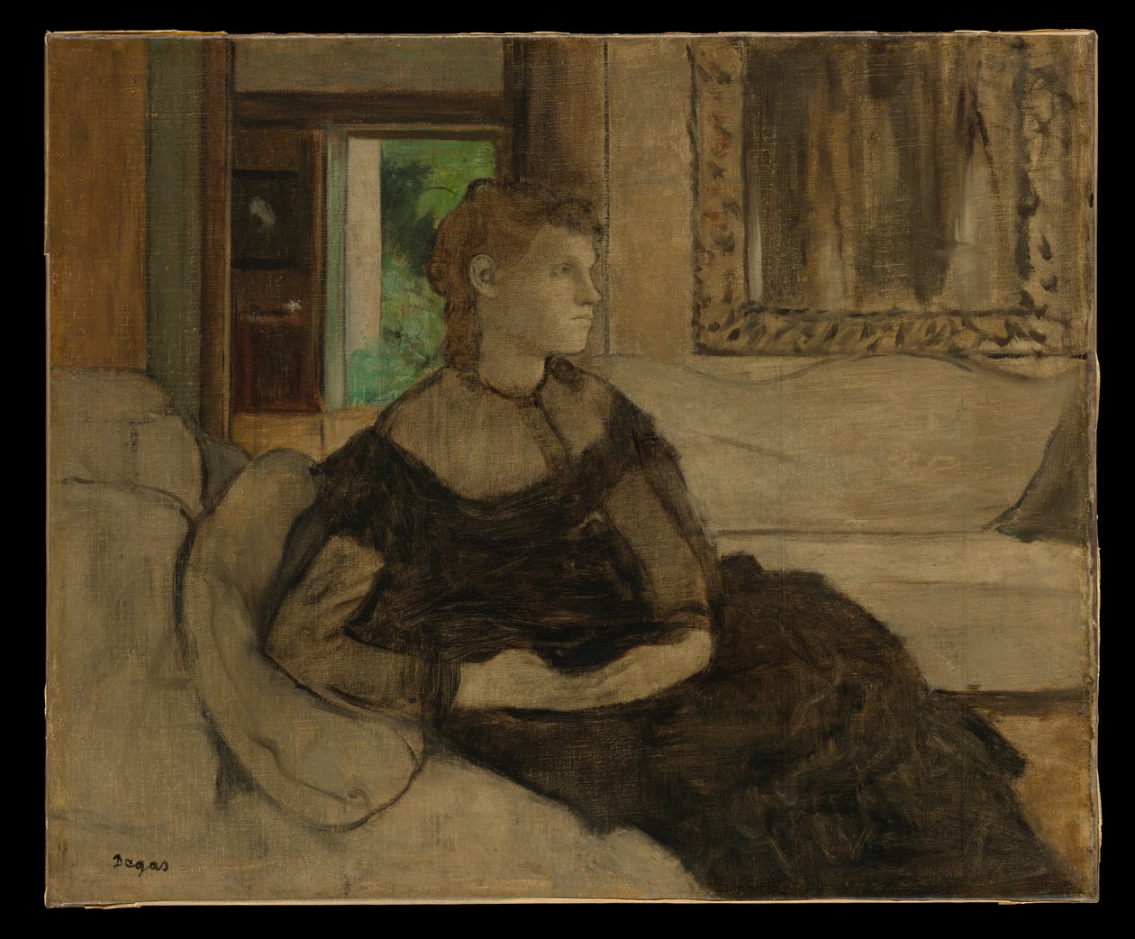 La señora Théodore Gobillard (Yves Morisot, 1838-1893) de Edgar Degas