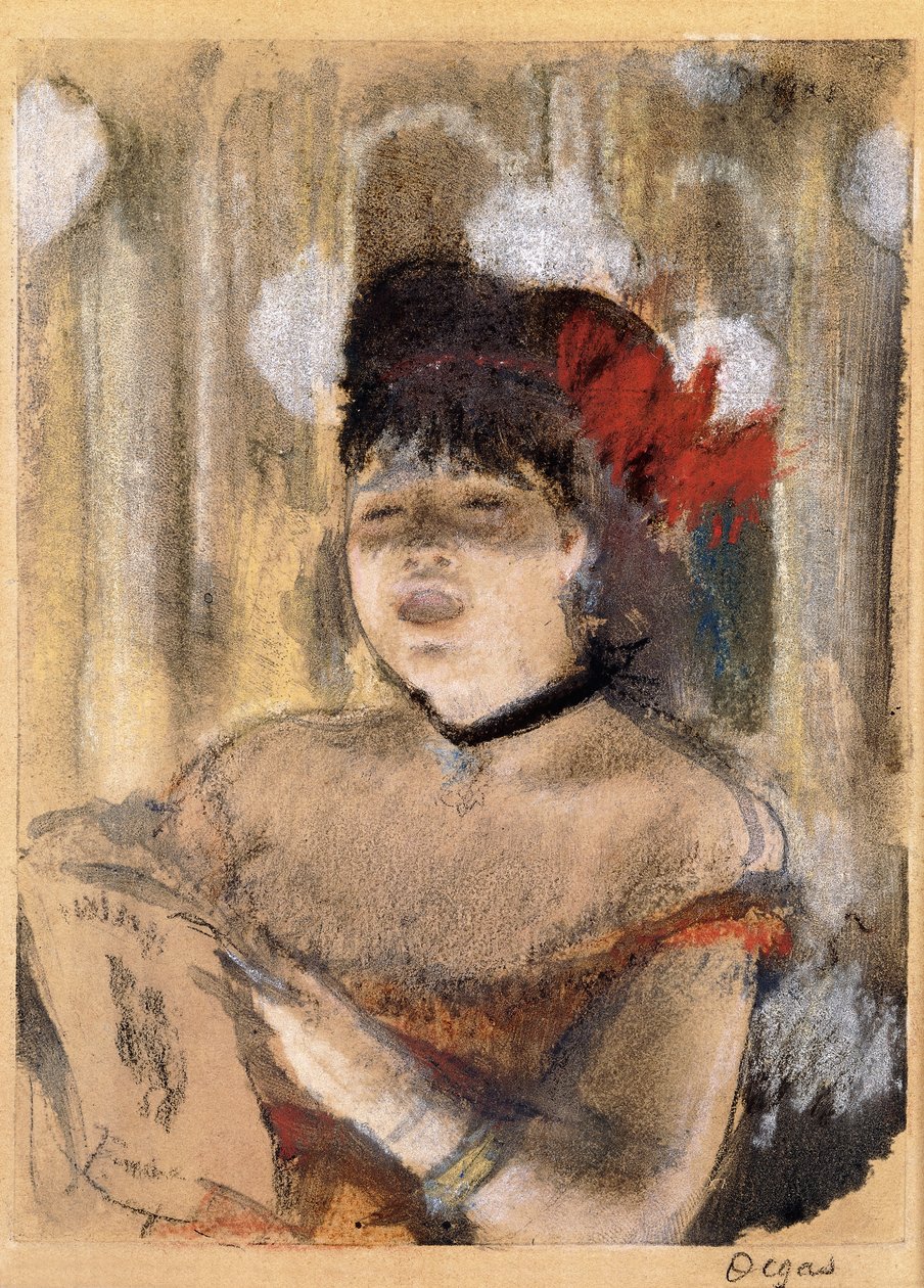 Mademoiselle Dumay, cantante, c.1879 de Edgar Degas