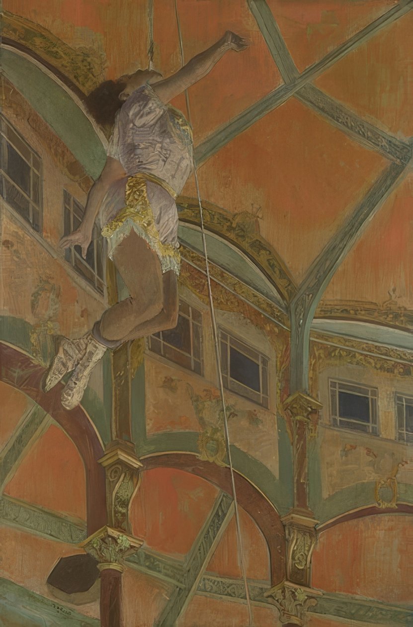 Miss La La en el circo Fernando, 1879 de Edgar Degas