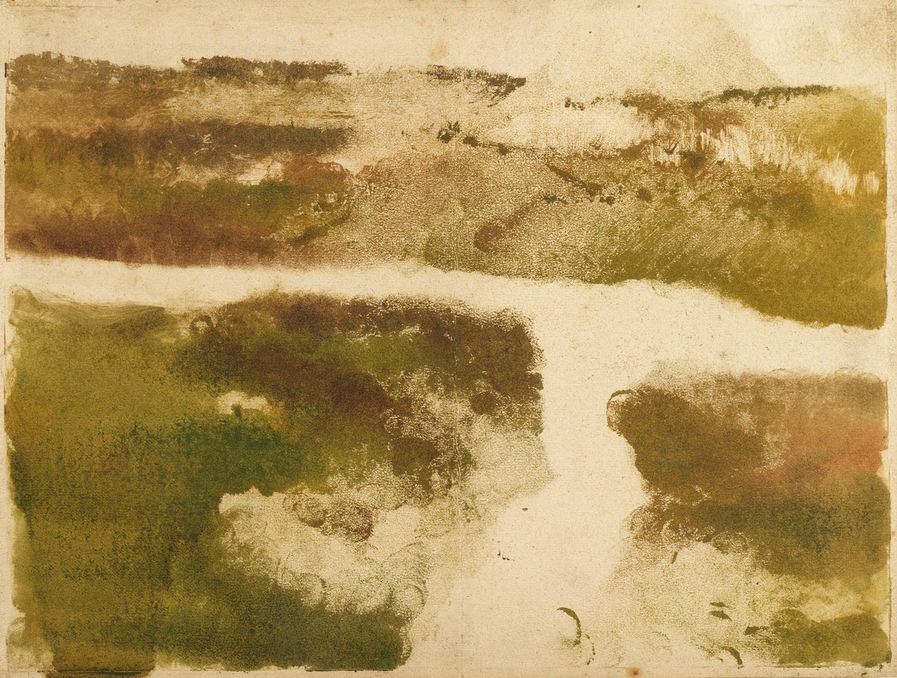 Paisaje montañoso de Edgar Degas