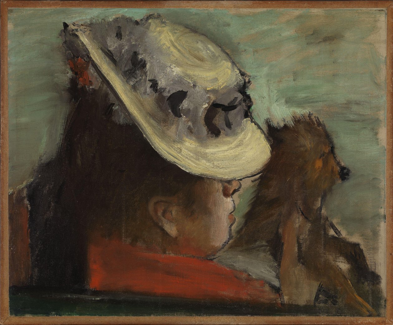 Bokmål noruego:  Dame med hund Señora con perro de Edgar Degas