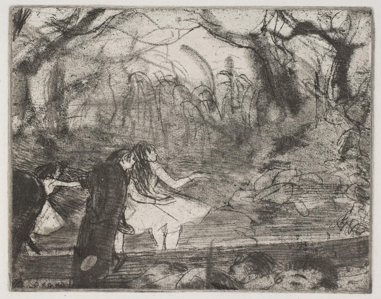 En escena III de Edgar Degas
