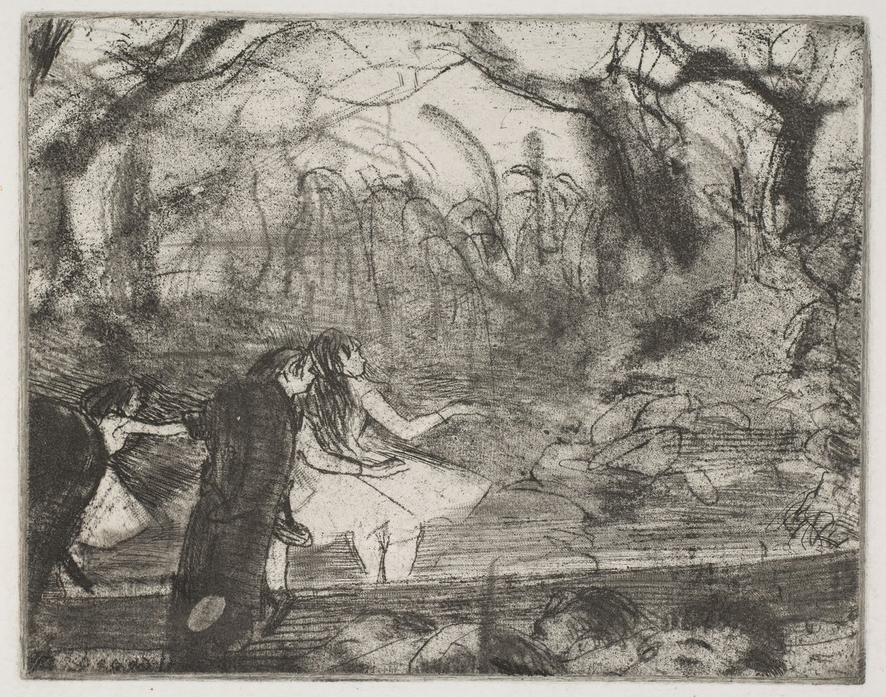 En el escenario III de Edgar Degas