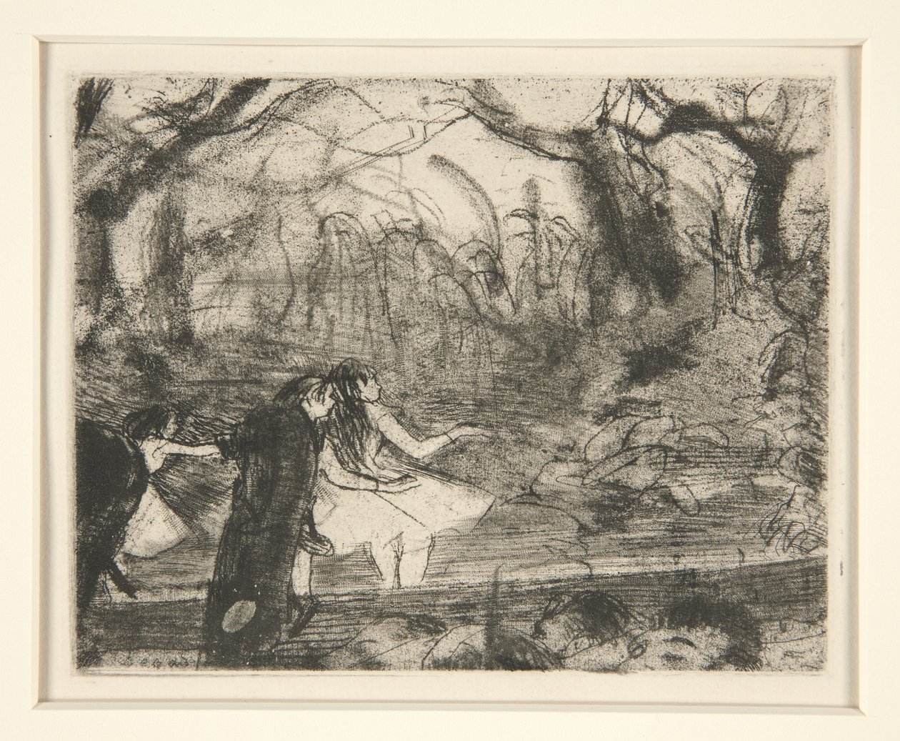 En el escenario III, 1877 de Edgar Degas