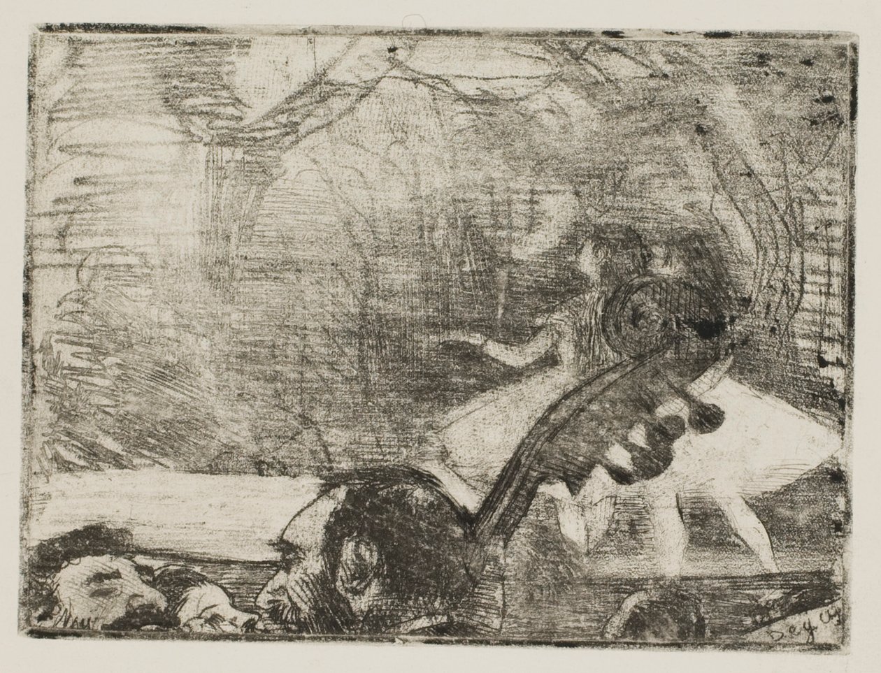 En escena I de Edgar Degas