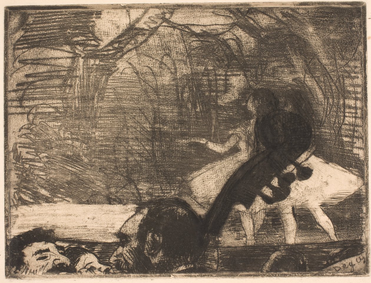 En el escenario de Edgar Degas