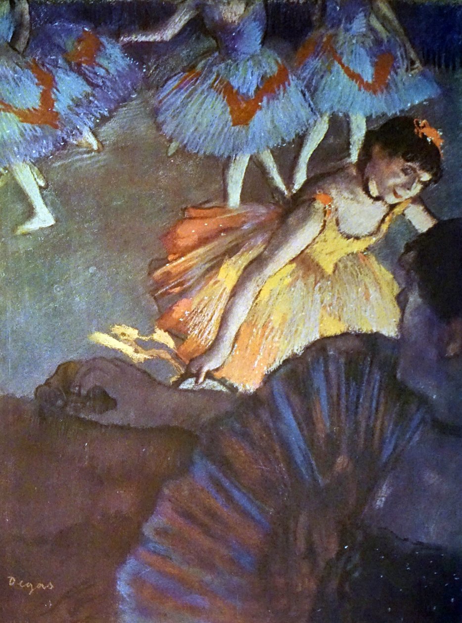 Un ballet visto desde un palco de ópera de Edgar Degas