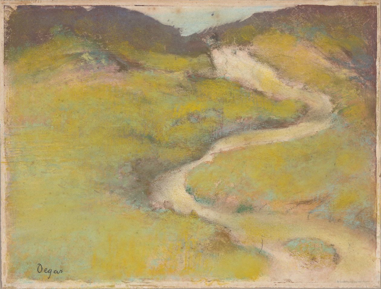 Sendero en el campo de Edgar Degas
