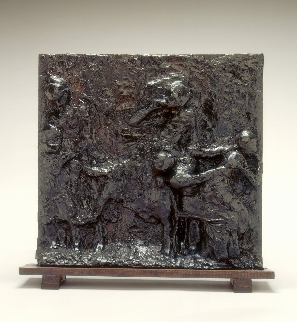 Recogiendo manzanas Memorial, o Idilio familiar, c. 1881 posiblemente 1890s de Edgar Degas
