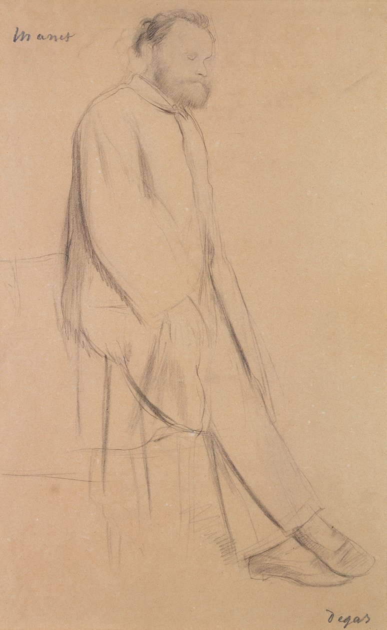 Retrato de Edouard Manet de Edgar Degas