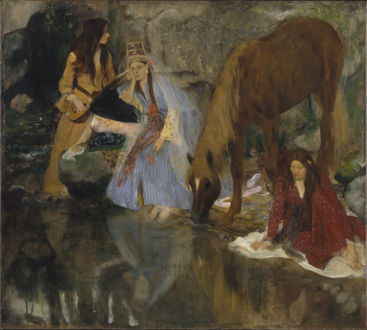 Retrato de la señorita Fiocre en el ballet «La Source» (Retrato de la señorita... E[ugénie] F[iocre]: a propósito del ballet «La Source») de Edgar Degas