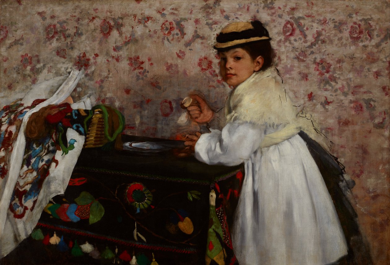 Retrato de la señorita Hortense Valpinçon de Edgar Degas