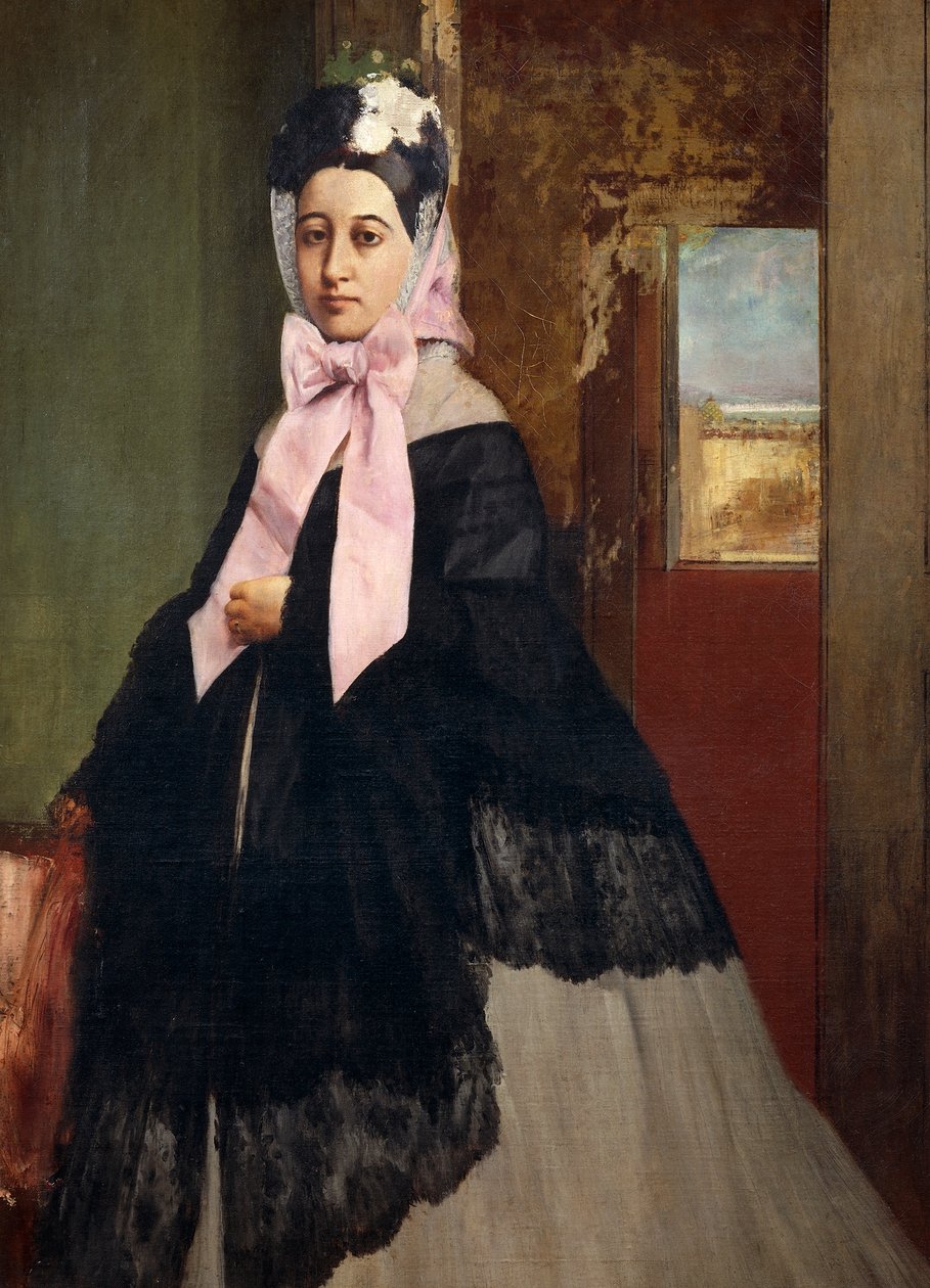 Retrato de Teresa de Gas, duquesa de Morbilli (1840-1912), hermana del artista de Edgar Degas