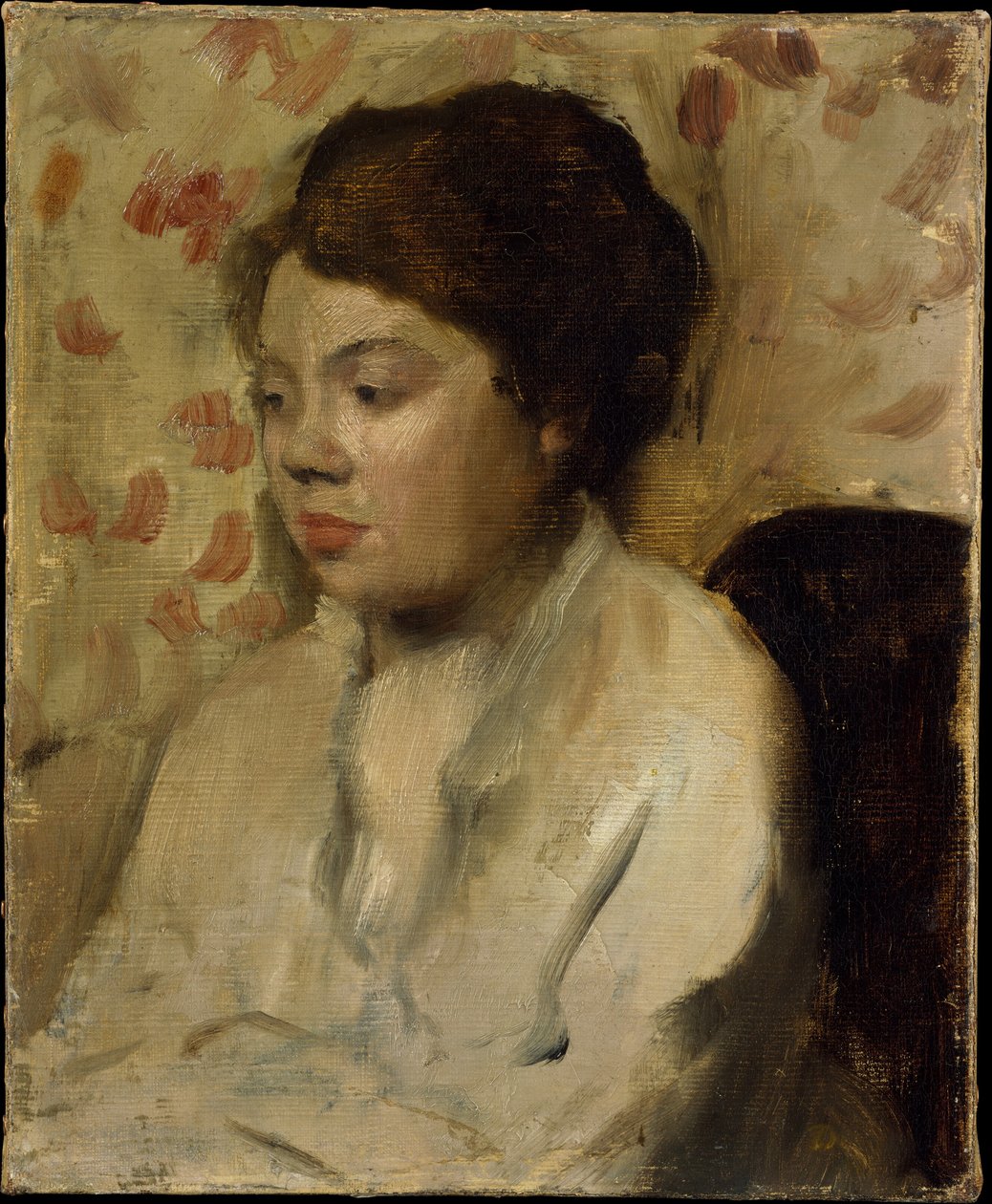Retrato de una joven de Edgar Degas