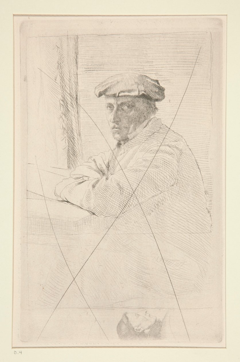 Retrato del grabador Joseph Tourny de Edgar Degas