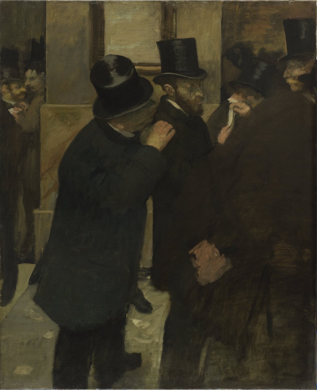 Retratos en la Bolsa de Edgar Degas