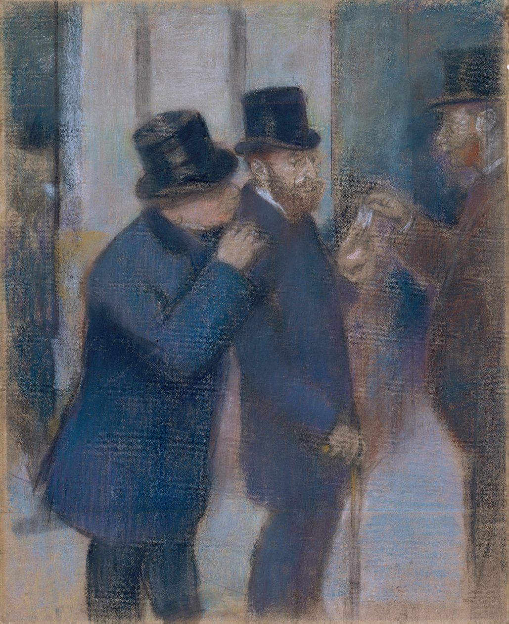 Retratos en la Bolsa de Valores de Edgar Degas