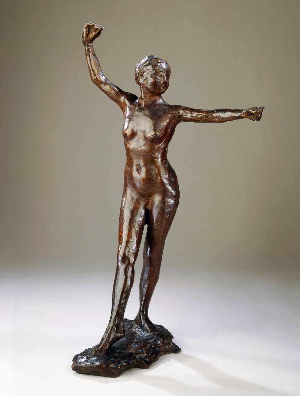 Preparación para la danza, el pie derecho hacia adelante de Edgar Degas
