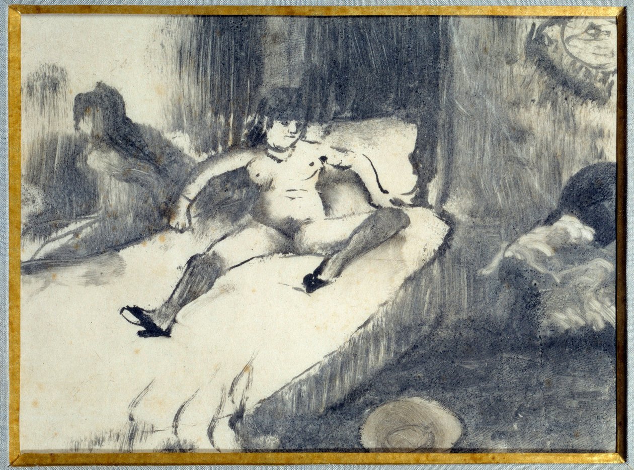 Descanso en la cama de Edgar Degas