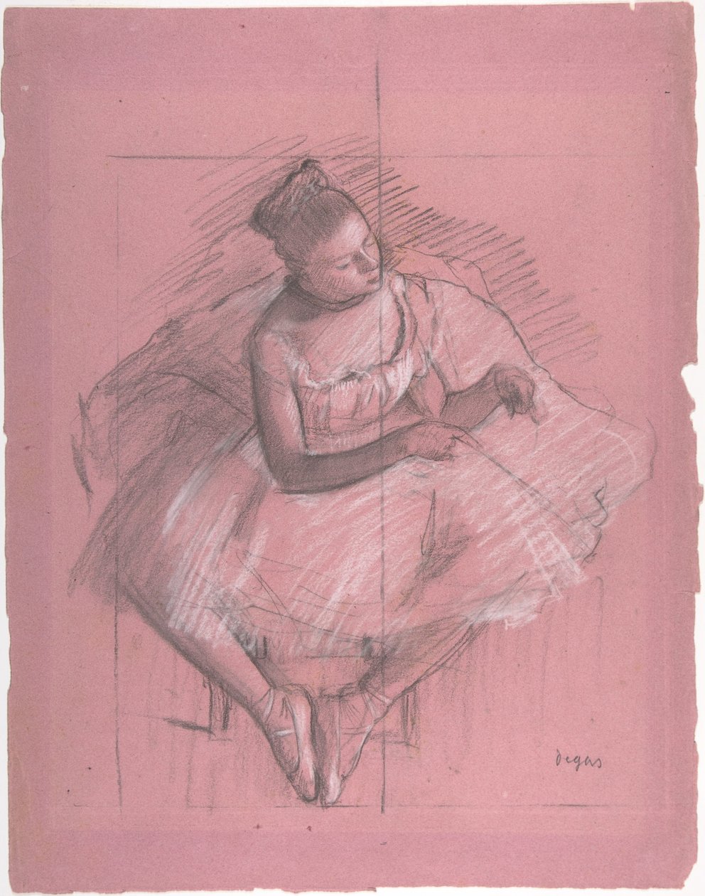 Bailarina sentada de Edgar Degas