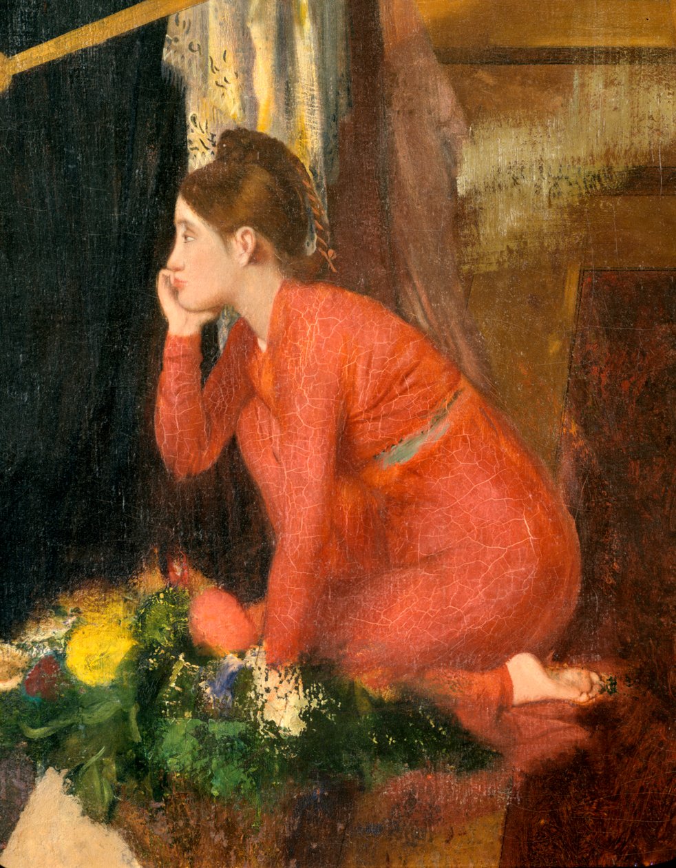 Semiramis construyendo Babilonia sin terminar, (detalle), 1860-1862 de Edgar Degas