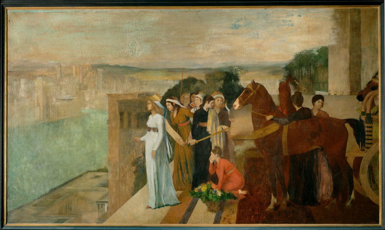 Semiramis construisant Babylone (óleo sobre lienzo) de Edgar Degas