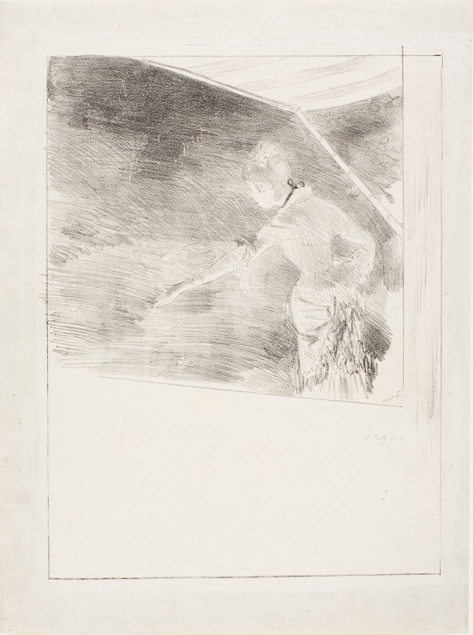 Cantante en un café-concierto de Edgar Degas