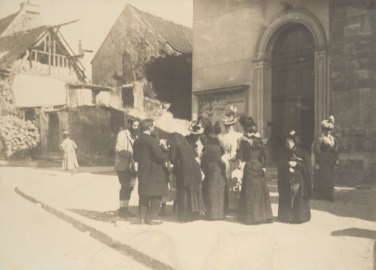 Escena callejera, La-Queue-en-Brie Val-de-Marne, ca. 1896 de Edgar Degas