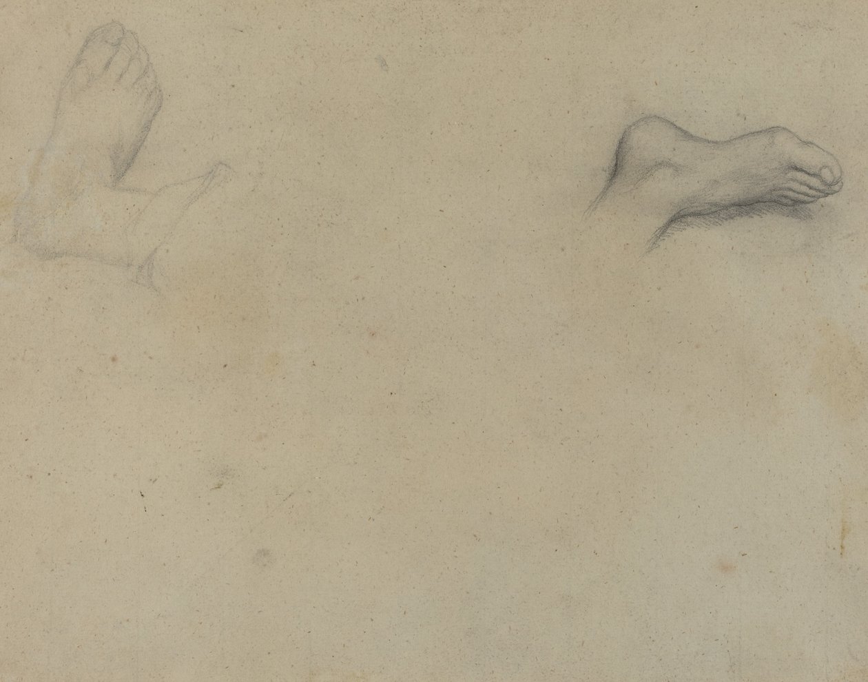 Estudios de pies [verso] de Edgar Degas