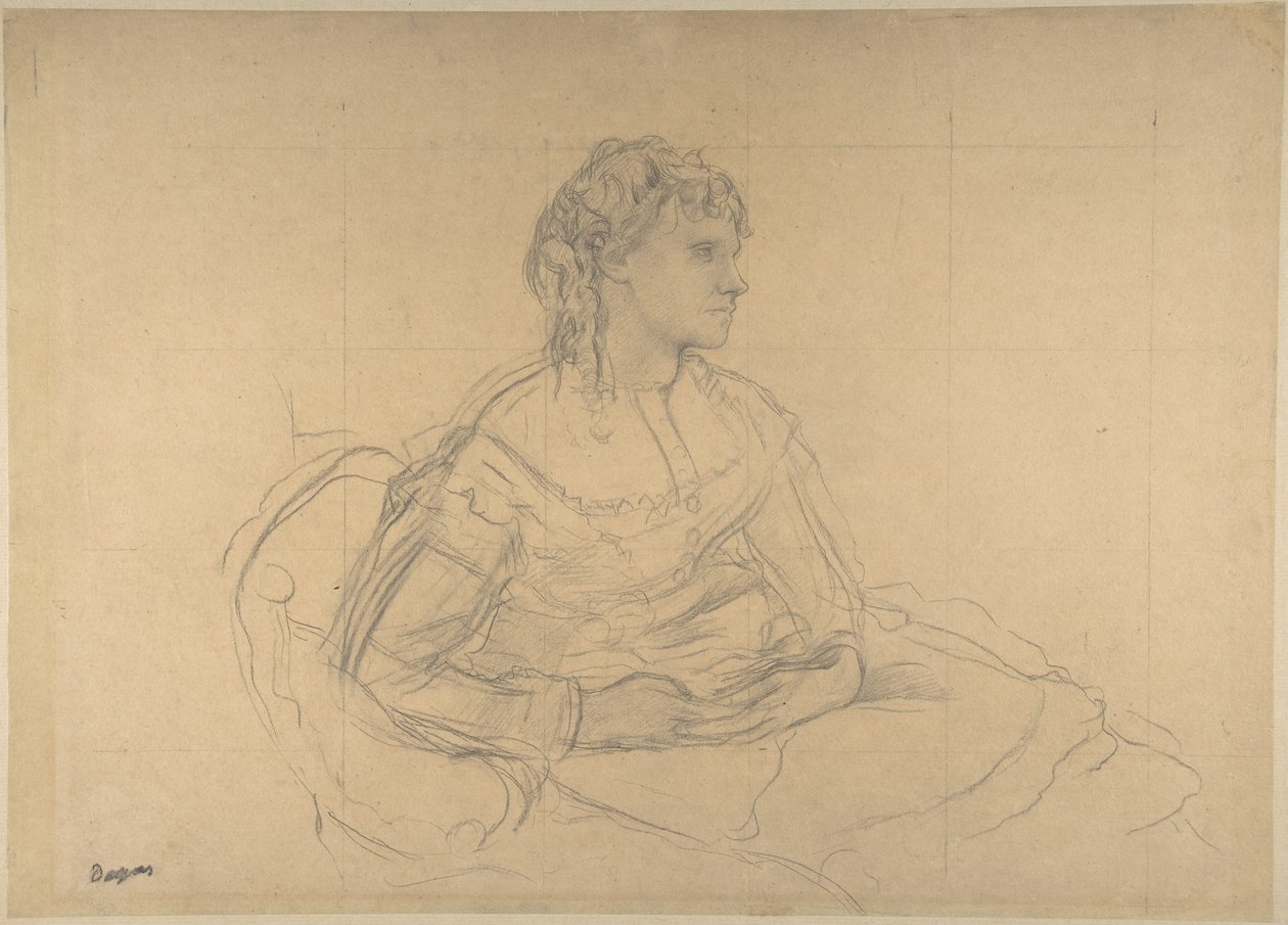 Estudio para «Madame Théodore Gobillard» (Yves Morisot) de Edgar Degas