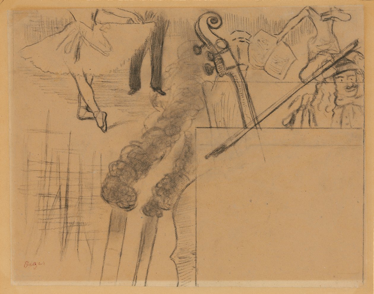 Estudio para el programa de la Soirée Artistique de la Galerie Ponsin, 15 de mayo de 1884 de Edgar Degas
