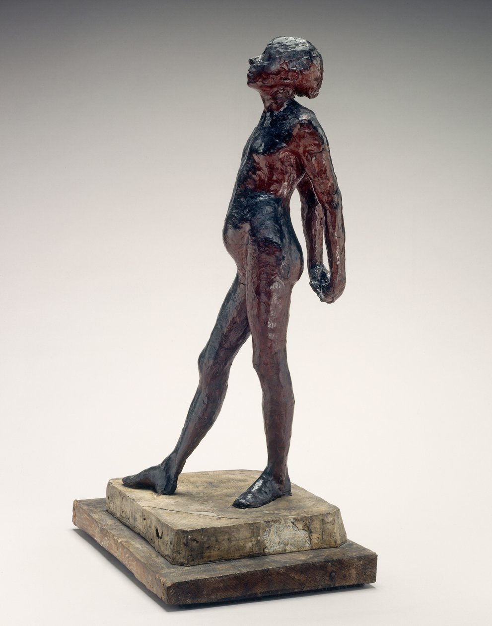 Estudio en desnudo de la pequeña bailarina de catorce años, c. 1878-1881 de Edgar Degas