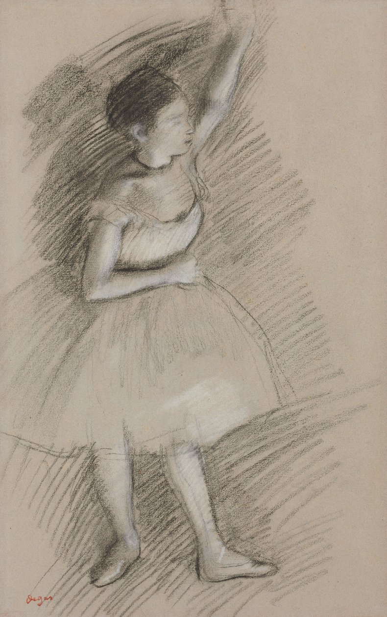 Estudio de una bailarina; Etude de Danseuse, 1873-1874 de Edgar Degas
