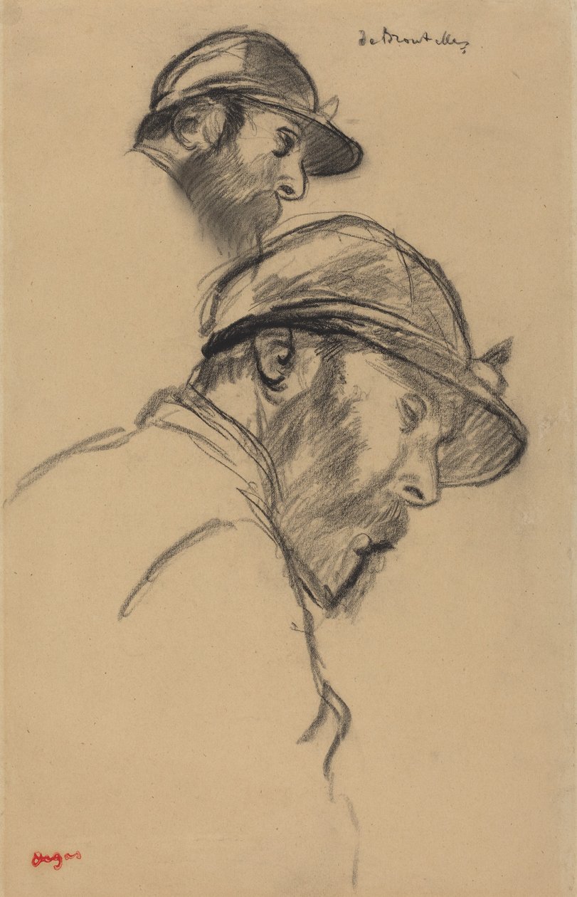 Estudio de un jinete (M. de Broutelles) de Edgar Degas