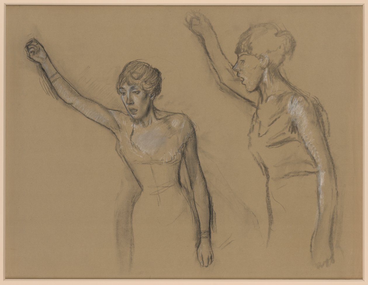 Estudio de un cantante de Edgar Degas