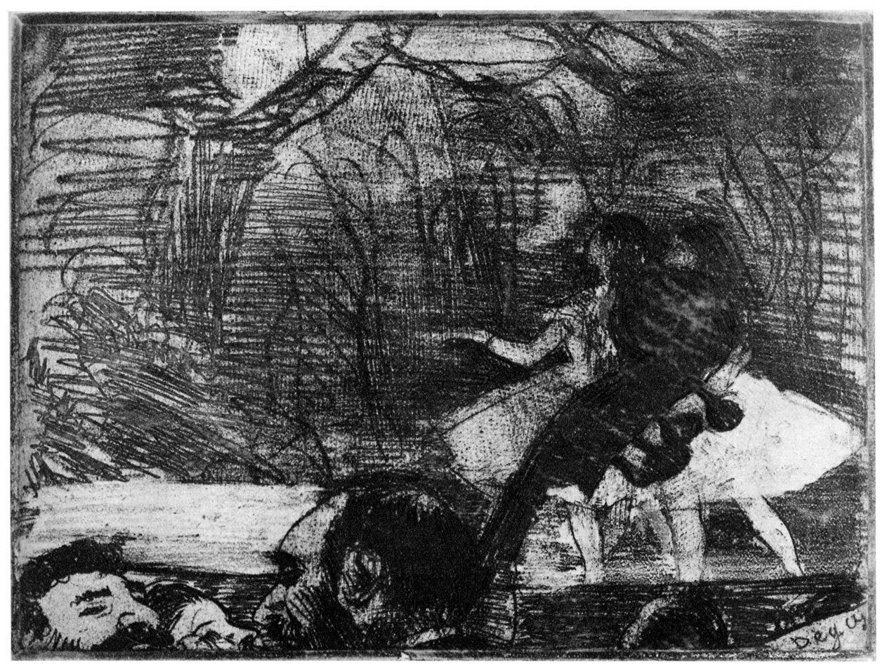 En la Escena, c1850-1910 1924 de Edgar Degas