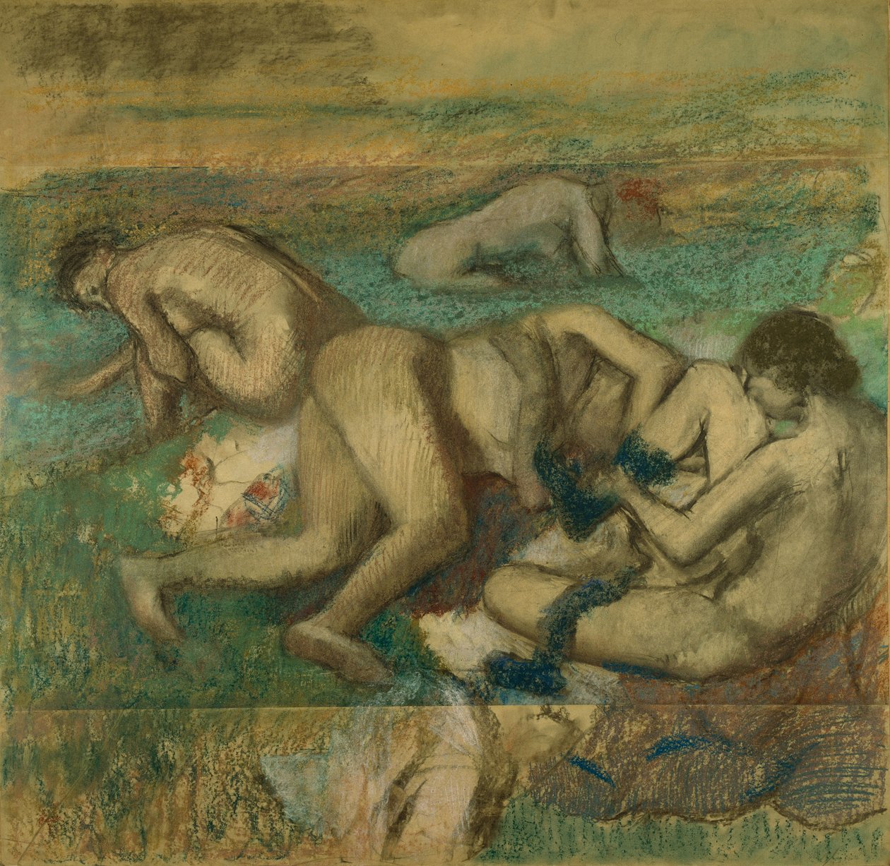 Los bañistas de Edgar Degas