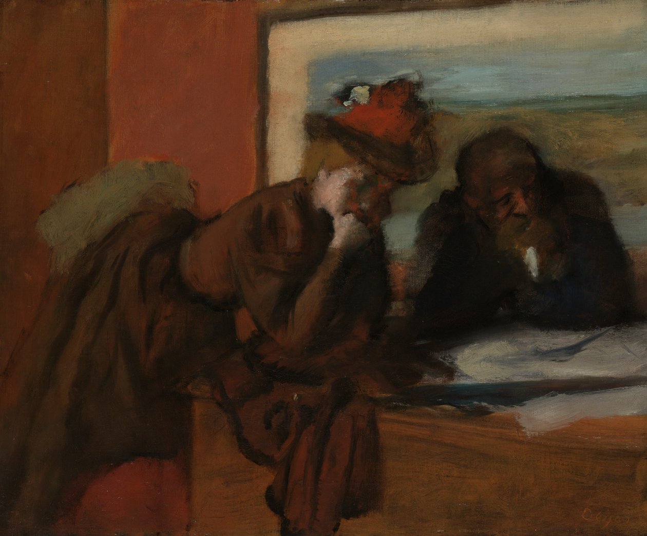 La conversación de Edgar Degas