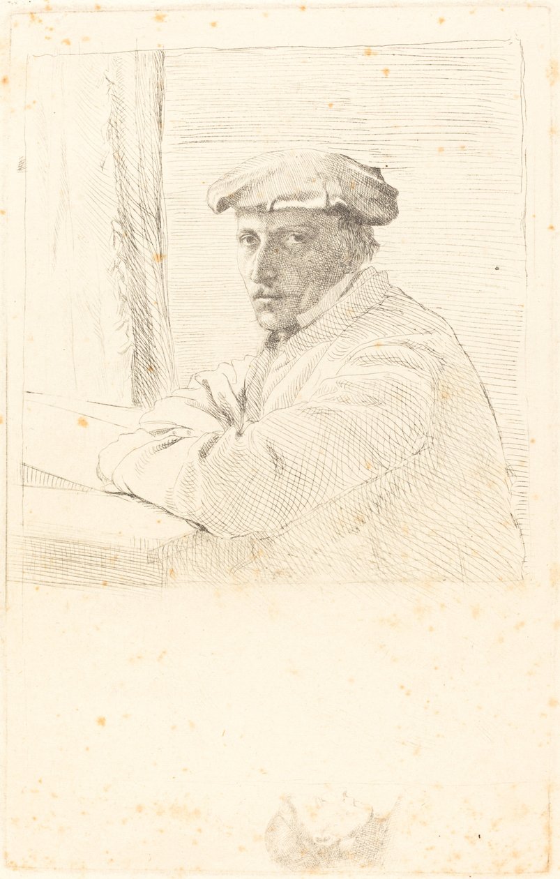 El grabador Joseph Tourny, 1857 de Edgar Degas