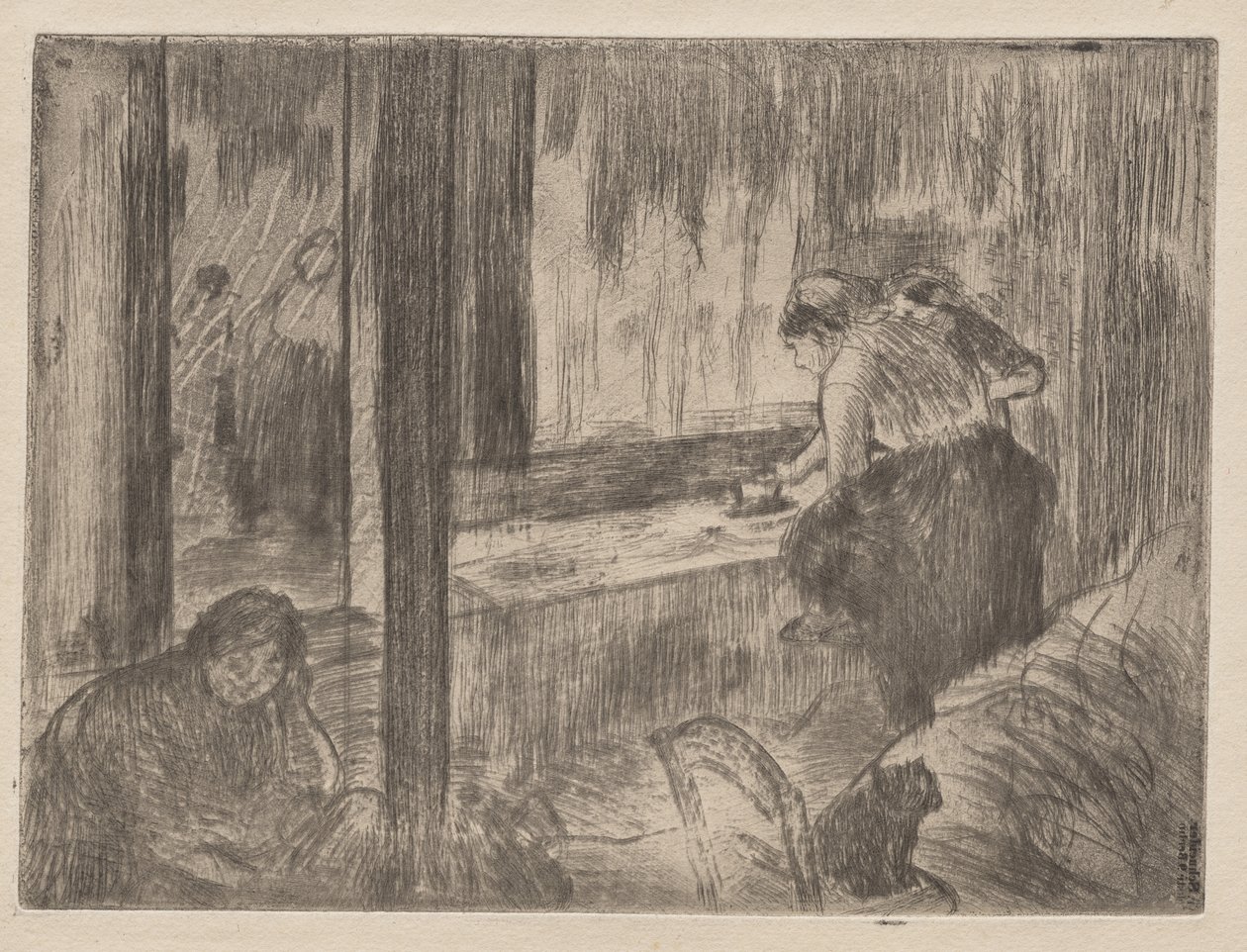 Las lavanderas de Edgar Degas