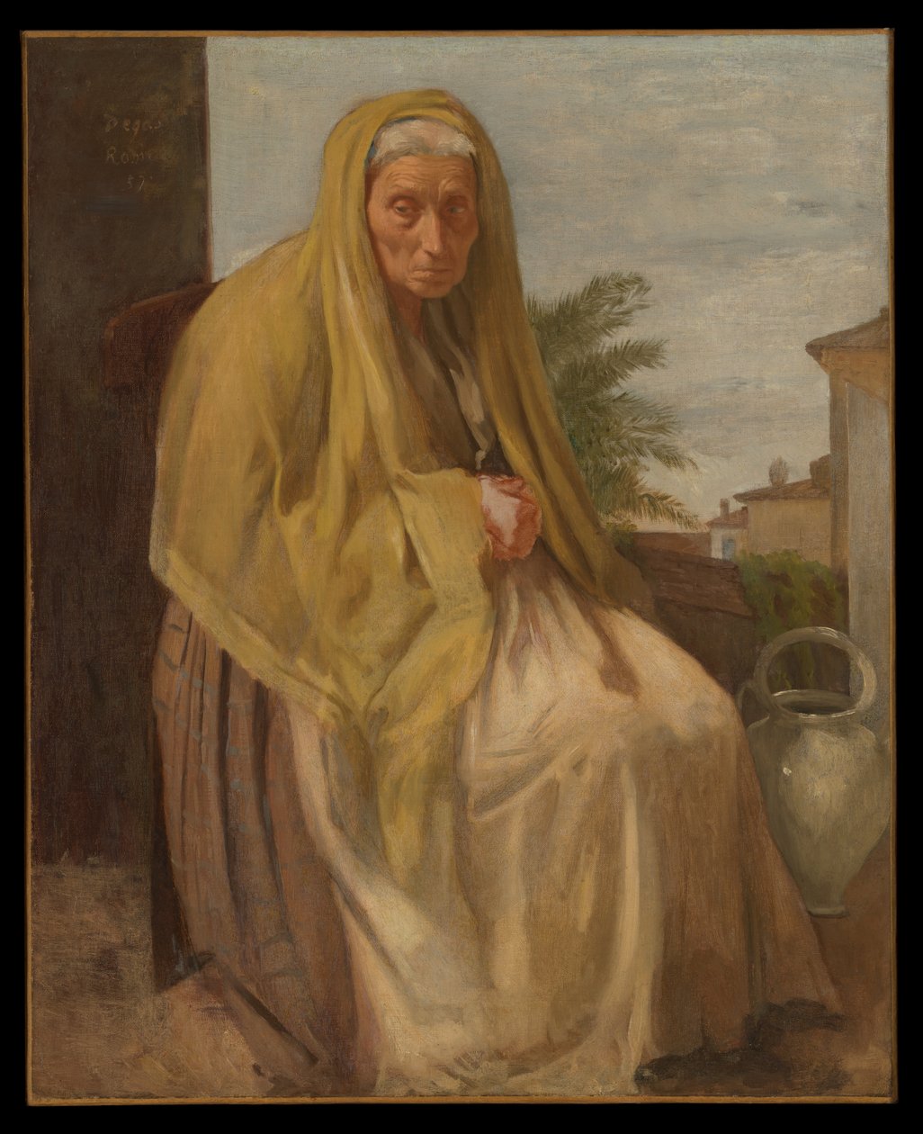 La anciana italiana de Edgar Degas