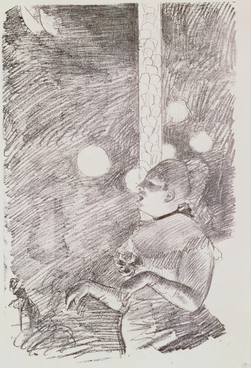 La canción del perro, 1876-77 de Edgar Degas