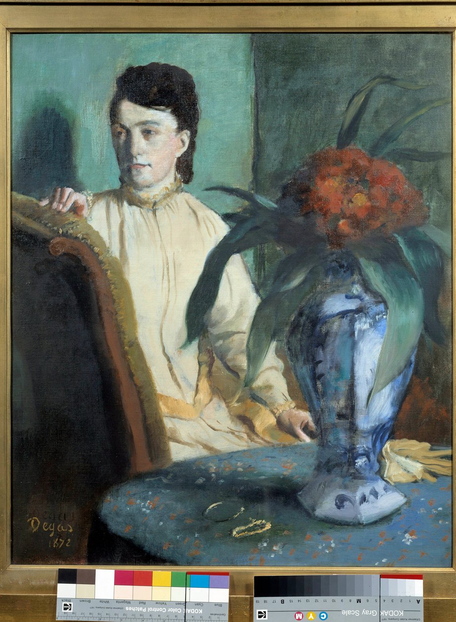 La mujer con la potiche de Edgar Degas