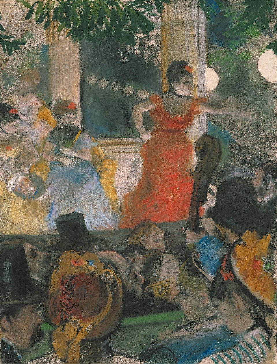 El café-concierto en Les Ambassadeurs de Edgar Degas