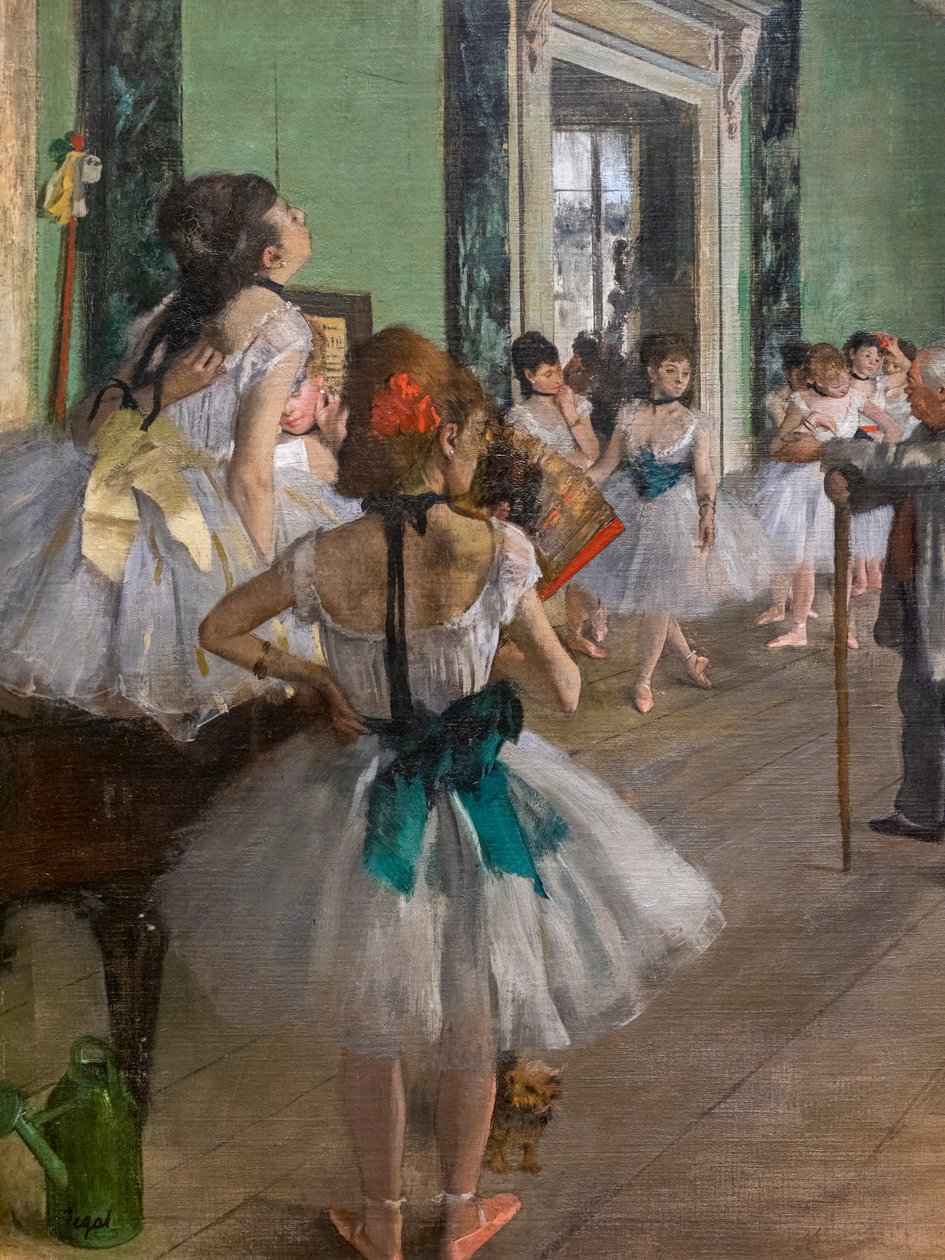 La clase de danza (detalle) de Edgar Degas