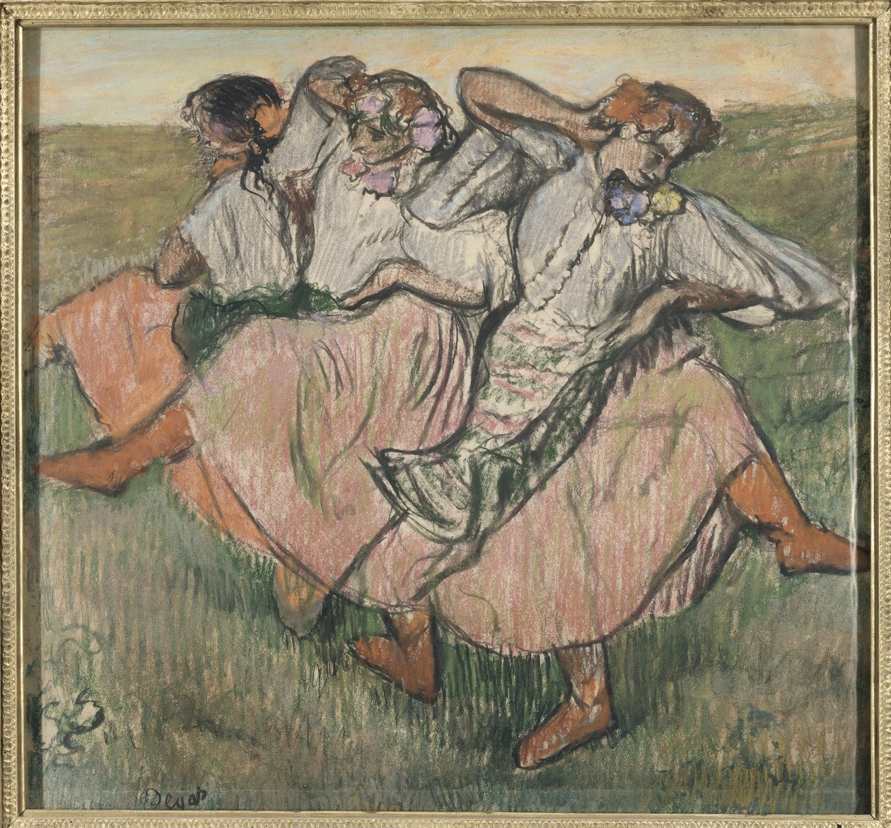 Tres bailarinas rusas de Edgar Degas