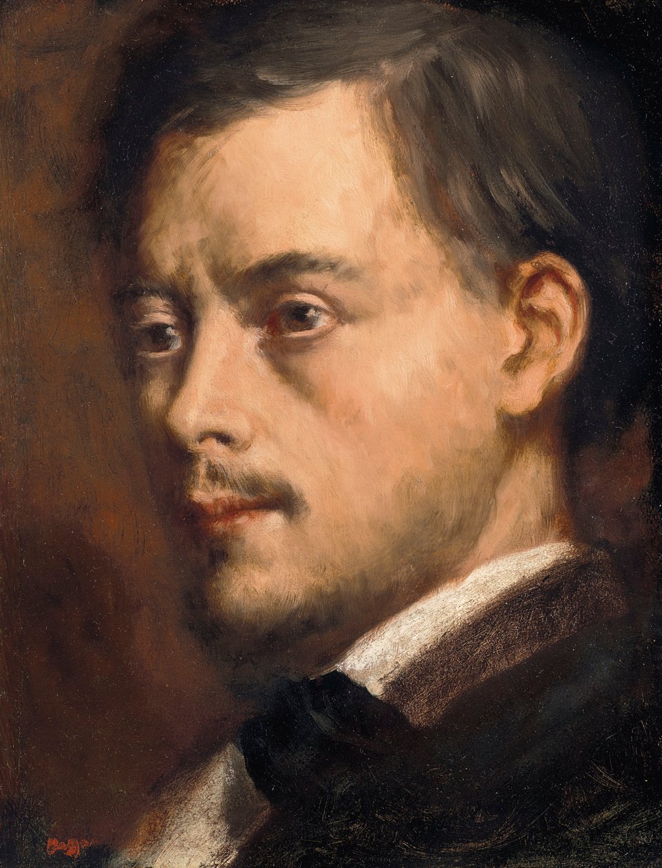 Cabeza de hombre de Edgar Degas