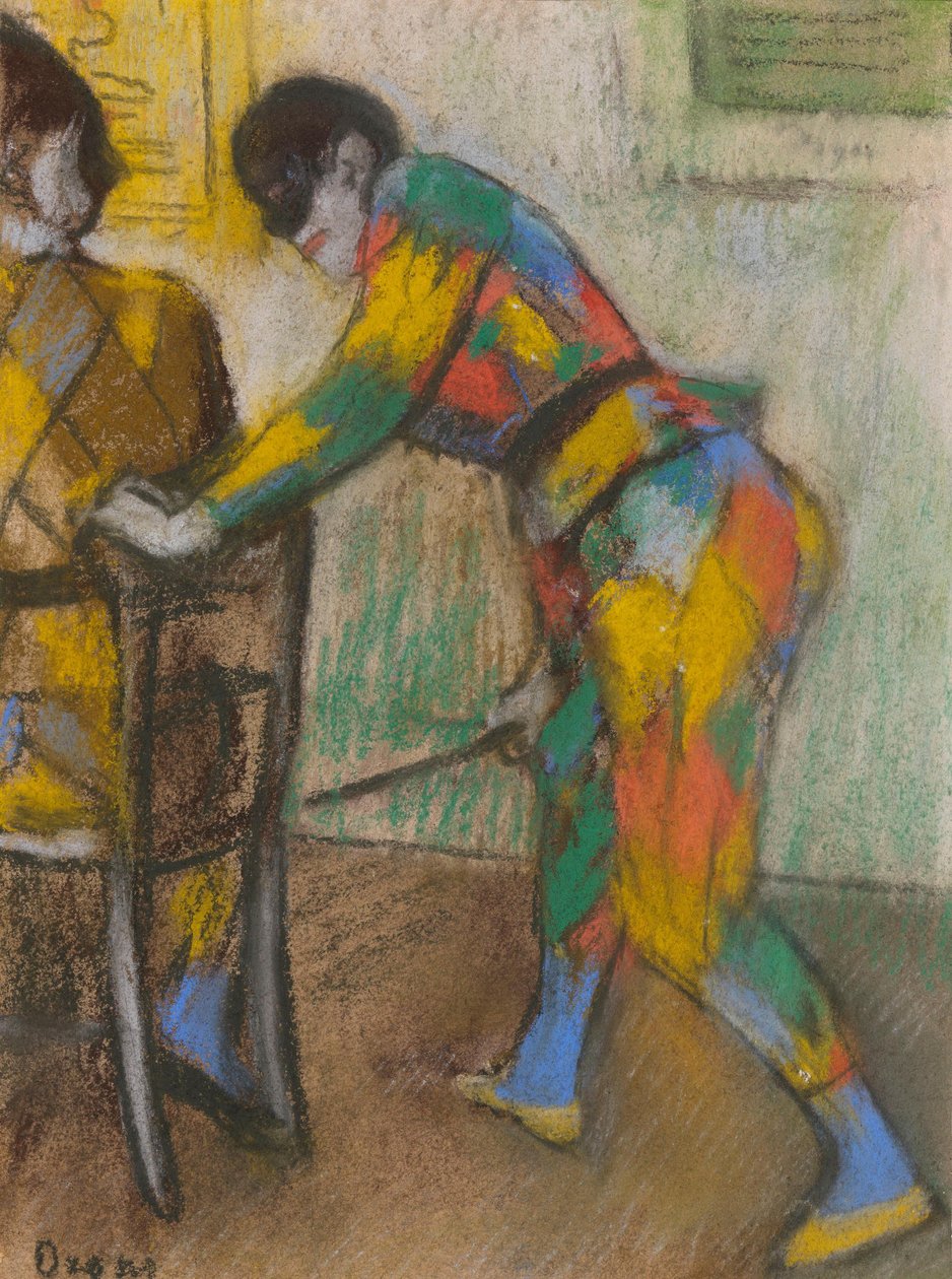 Dos arlequines de Edgar Degas